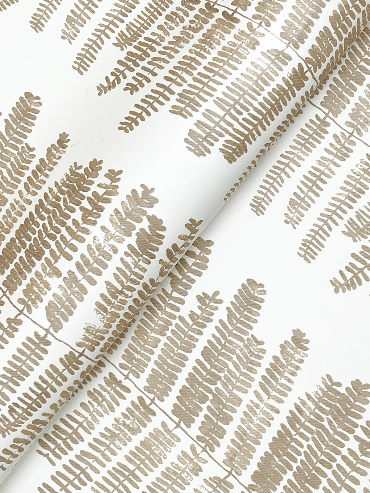 A-Street Prints Lumis Taupe Fern Stripe Wallpaper