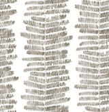 A-Street Prints Lumis Grey Fern Stripe Wallpaper