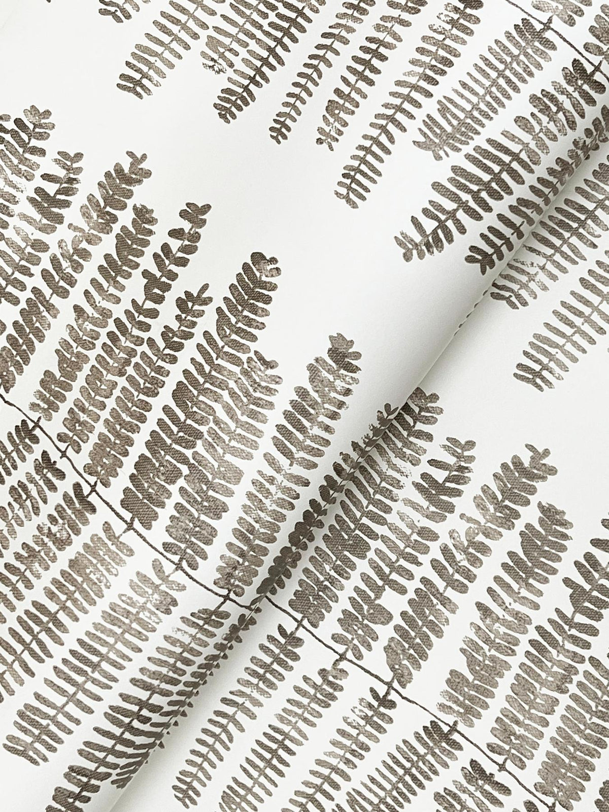 A-Street Prints Lumis Grey Fern Stripe Wallpaper