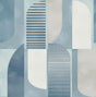 A-Street Prints Otto Blue Abstract Geometric Wallpaper