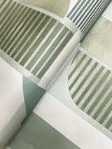 A-Street Prints Otto Green Abstract Geometric Wallpaper
