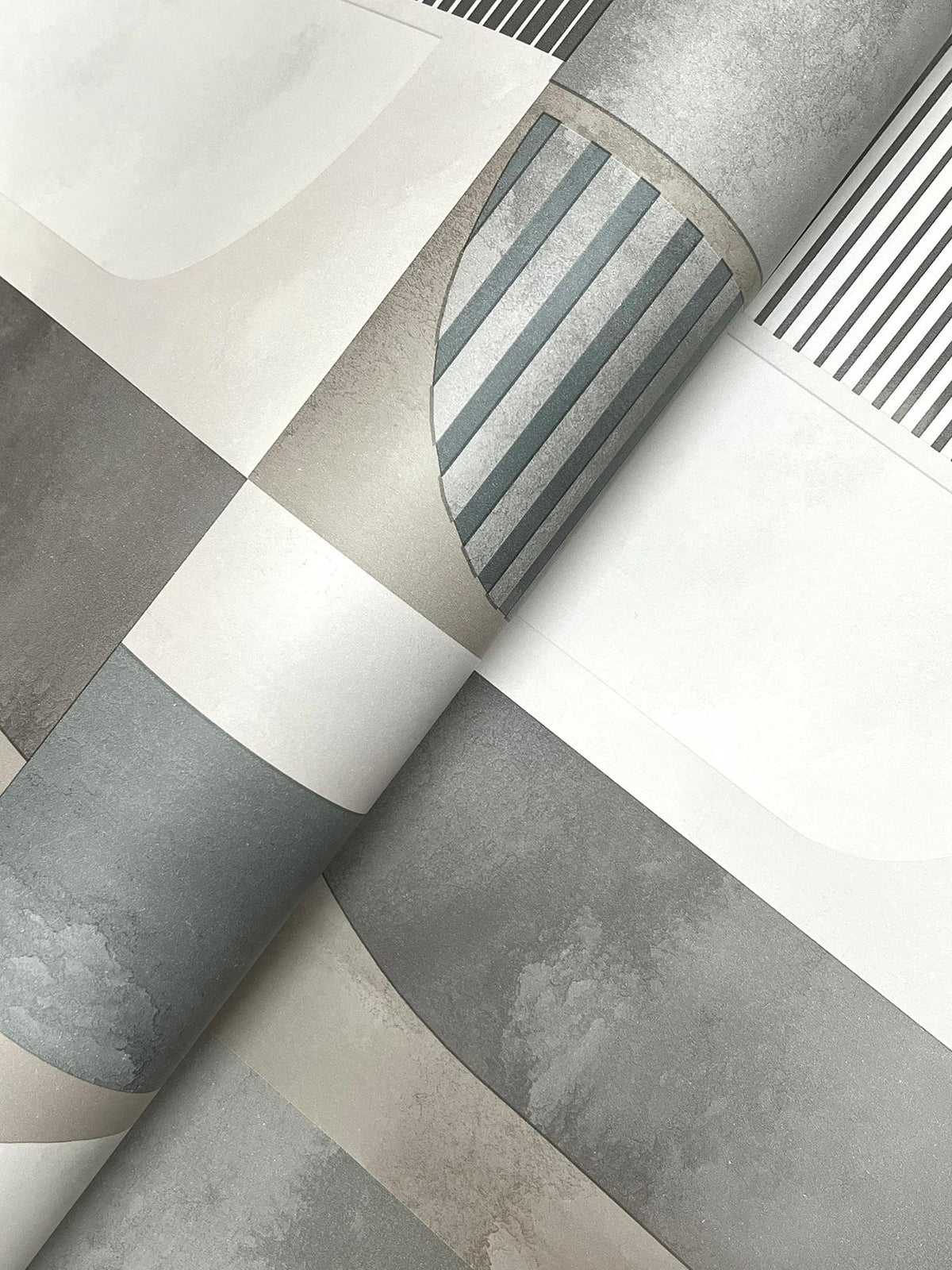 A-Street Prints Otto Slate Abstract Geometric Wallpaper