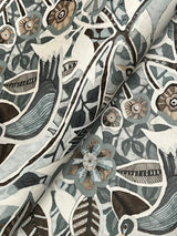 A-Street Prints Manette Slate Birds in the Bush Wallpaper