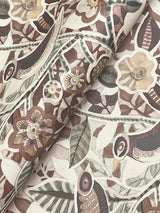 A-Street Prints Manette Plum Birds in the Bush Wallpaper