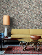 A-Street Prints Manette Plum Birds in the Bush Wallpaper