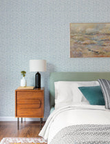 A-Street Prints Layton Light Blue Climbing Vines Wallpaper