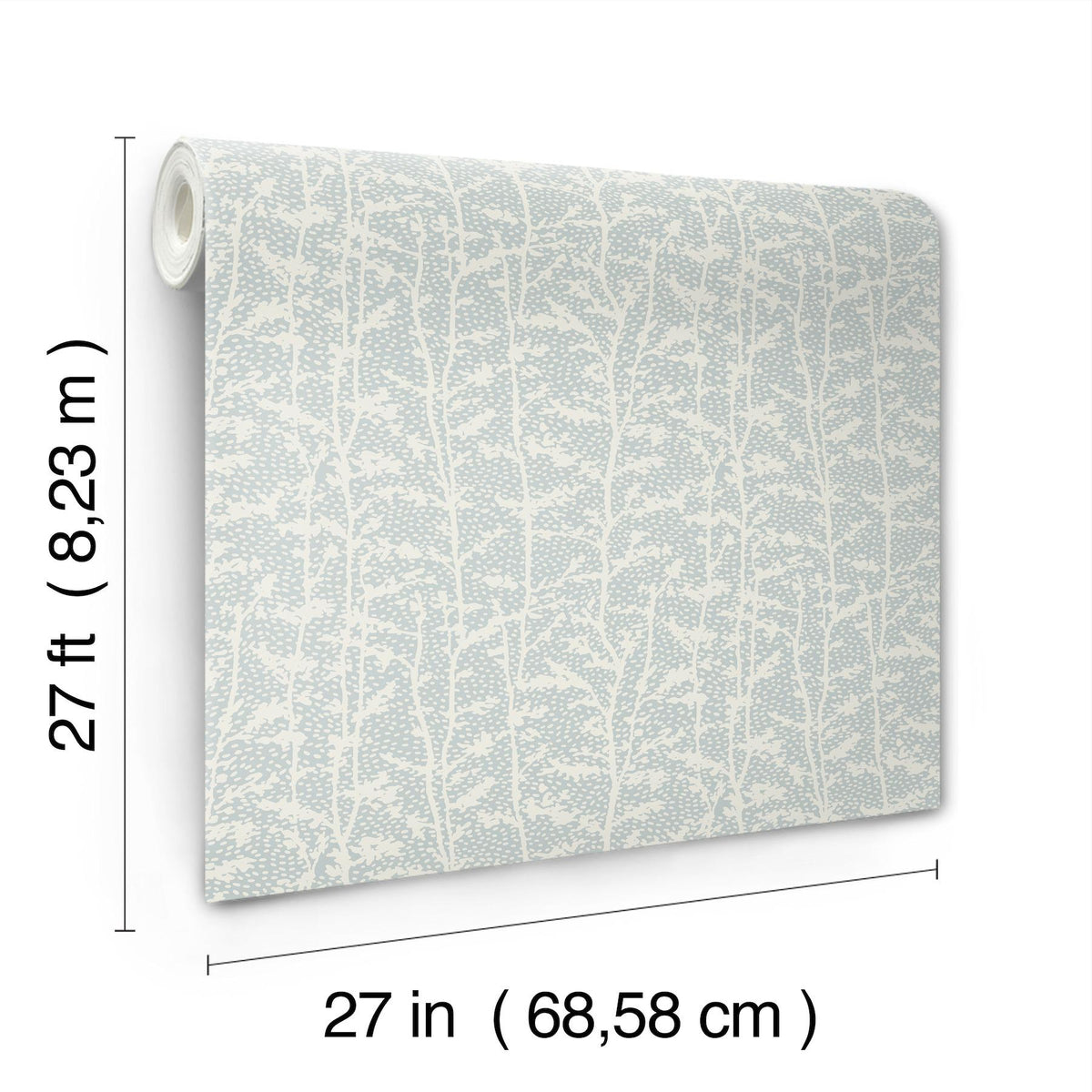 A-Street Prints Layton Light Blue Climbing Vines Wallpaper