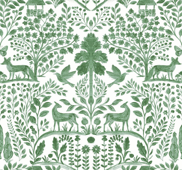 A-Street Prints Anoki Green Scenic Woodlands Wallpaper
