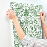 A-Street Prints Anoki Green Scenic Woodlands Wallpaper