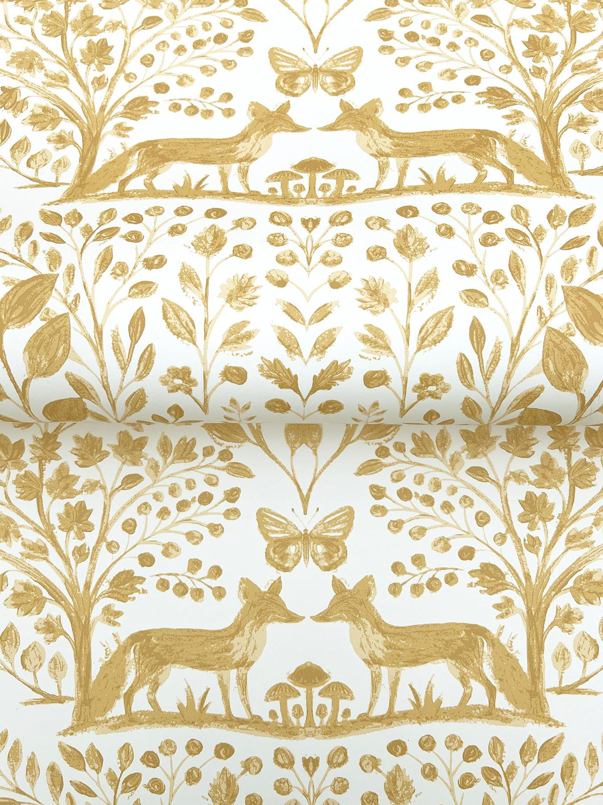 A-Street Prints Anoki Yellow Scenic Woodlands Wallpaper