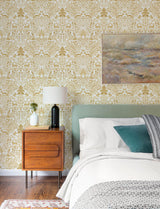 A-Street Prints Anoki Yellow Scenic Woodlands Wallpaper