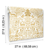 A-Street Prints Anoki Yellow Scenic Woodlands Wallpaper