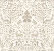 A-Street Prints Anoki Beige Scenic Woodlands Wallpaper