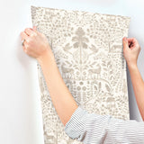 A-Street Prints Anoki Beige Scenic Woodlands Wallpaper
