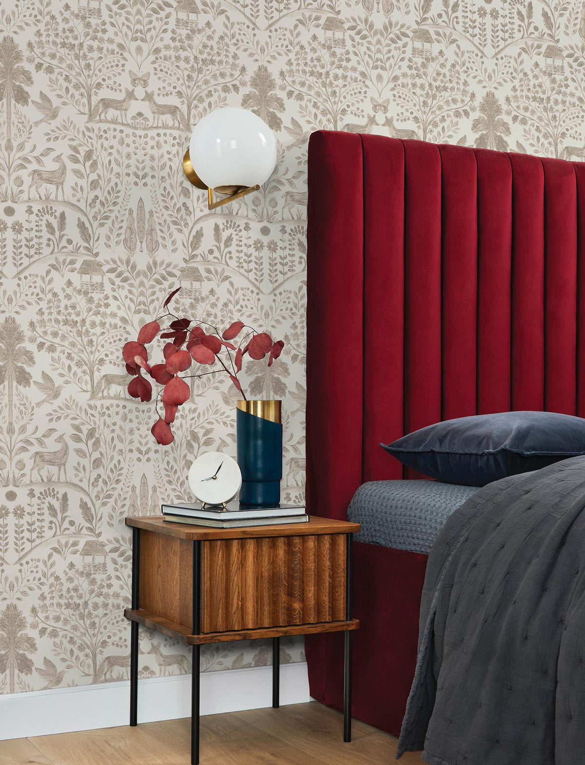 A-Street Prints Anoki Beige Scenic Woodlands Wallpaper