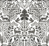 A-Street Prints Anoki Black Scenic Woodlands Wallpaper