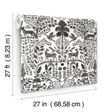 A-Street Prints Anoki Black Scenic Woodlands Wallpaper