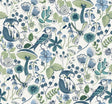 A-Street Prints Wonder Teal Woodland Animals Wallpaper