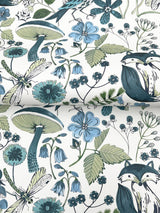 A-Street Prints Wonder Teal Woodland Animals Wallpaper