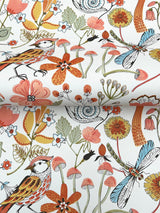 A-Street Prints Wonder Orange Woodland Animals Wallpaper
