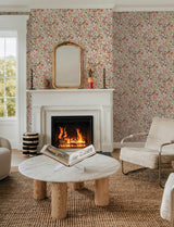 A-Street Prints Wonder Orange Woodland Animals Wallpaper