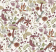 A-Street Prints Wonder Plum Woodland Animals Wallpaper