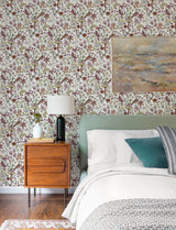 A-Street Prints Wonder Plum Woodland Animals Wallpaper