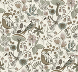 A-Street Prints Wonder Chocolate Woodland Animals Wallpaper