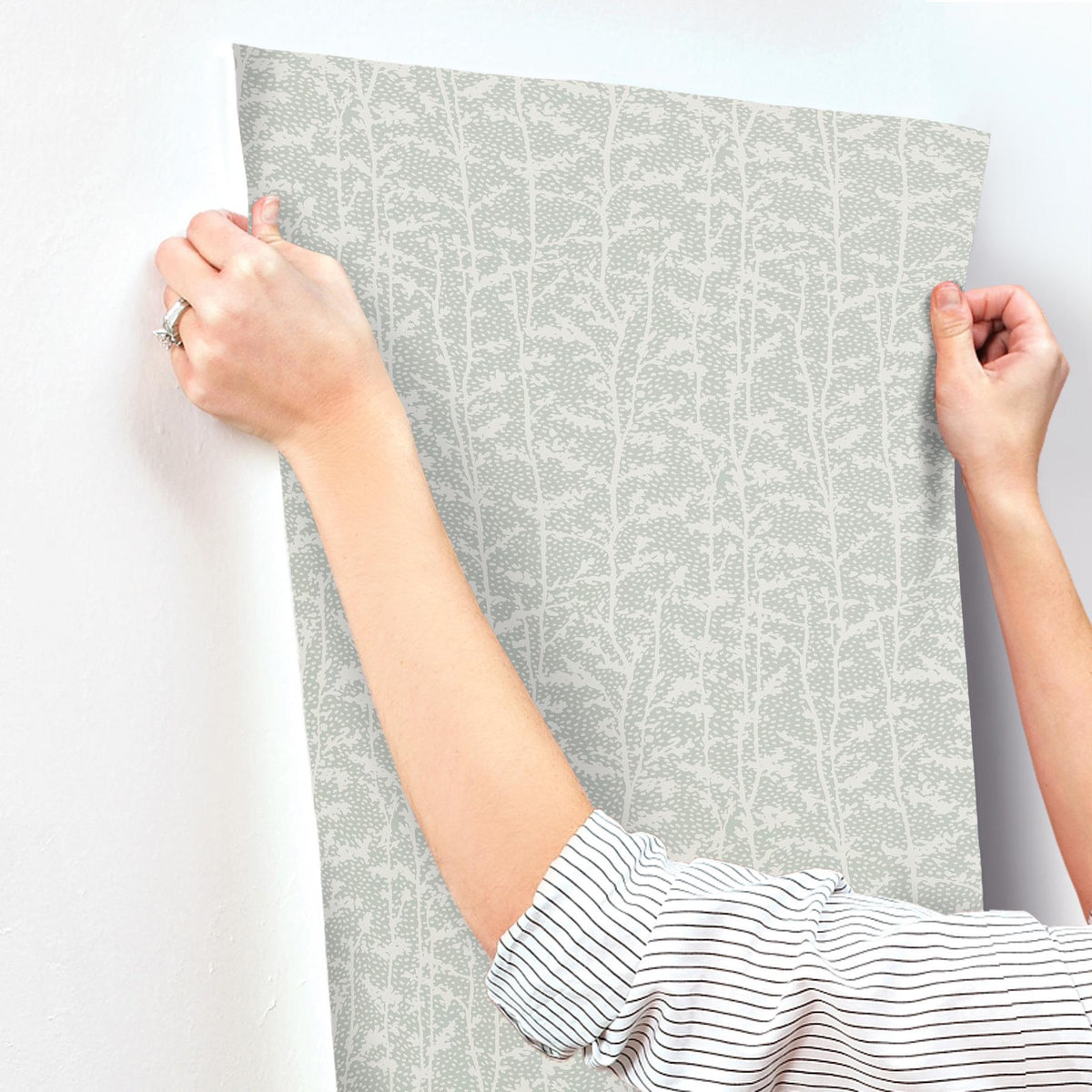 A-Street Prints Layton Sage Climbing Vines Wallpaper