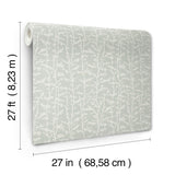 A-Street Prints Layton Sage Climbing Vines Wallpaper