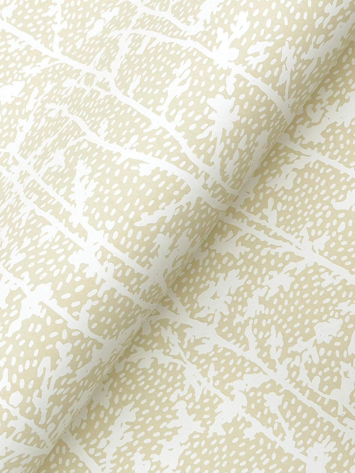 A-Street Prints Layton Butter Climbing Vines Wallpaper