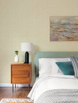 A-Street Prints Layton Butter Climbing Vines Wallpaper