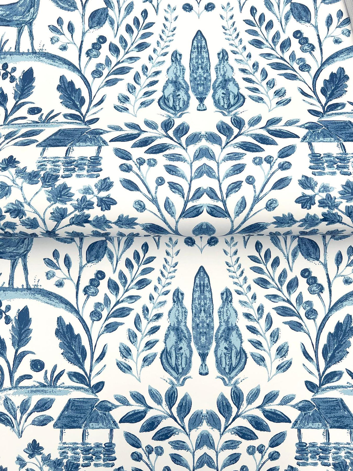 A-Street Prints Anoki Blue Scenic Woodlands Wallpaper