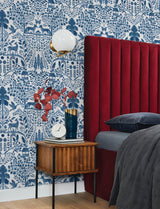 A-Street Prints Anoki Blue Scenic Woodlands Wallpaper