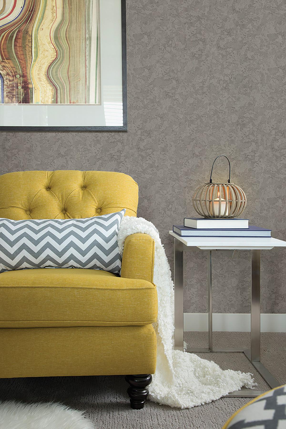 York Texture Grey Stucco Wallpaper