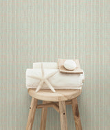 York Kent Coral Faux Grasscloth Wallpaper