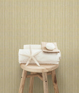York Kent Yellow Faux Grasscloth Wallpaper