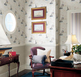 York Canaveral Blue Nautical Chart Wallpaper