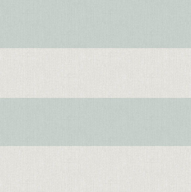 York Awning Aqua Stripe Wallpaper