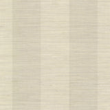 York Oakland Taupe Grasscloth Stripe Wallpaper