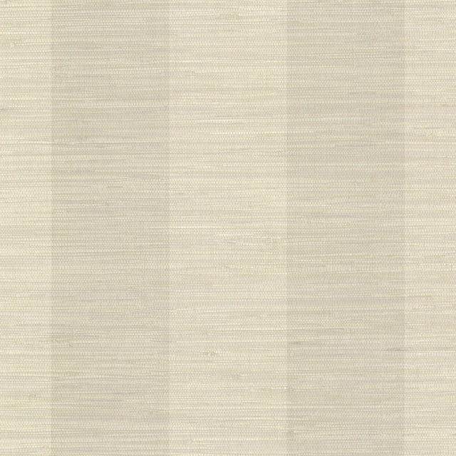 York Oakland Taupe Grasscloth Stripe Wallpaper