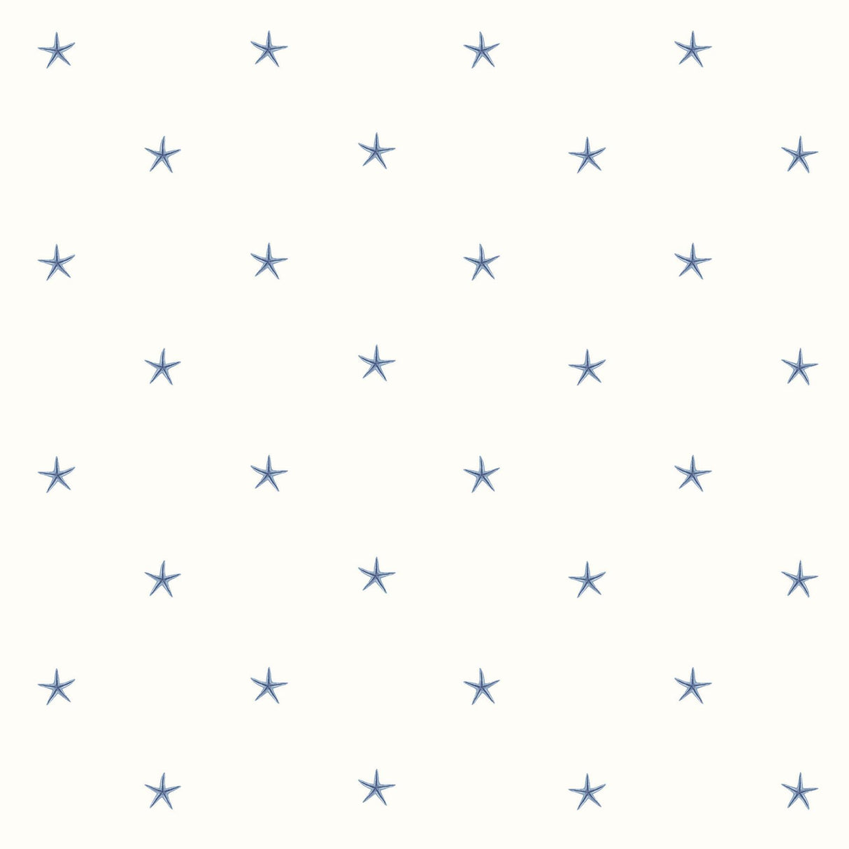 York White Sands Blue Starfish Wallpaper