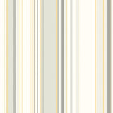 York Cape Elizabeth Grey Stripe Wallpaper