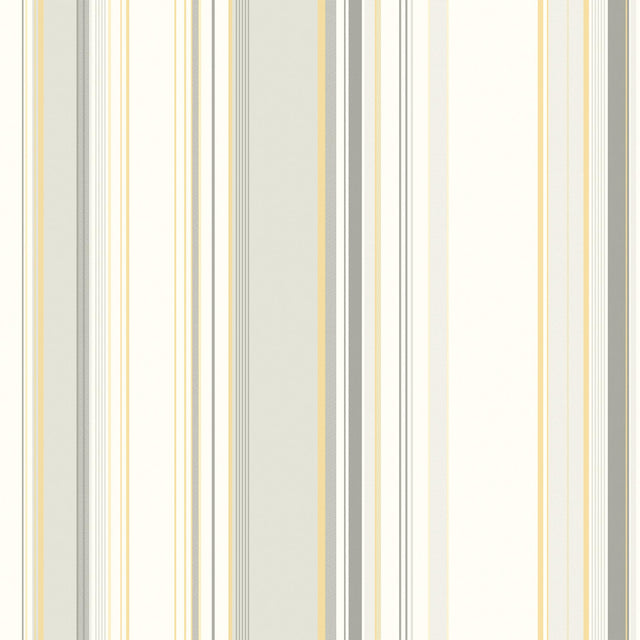 York Cape Elizabeth Grey Stripe Wallpaper