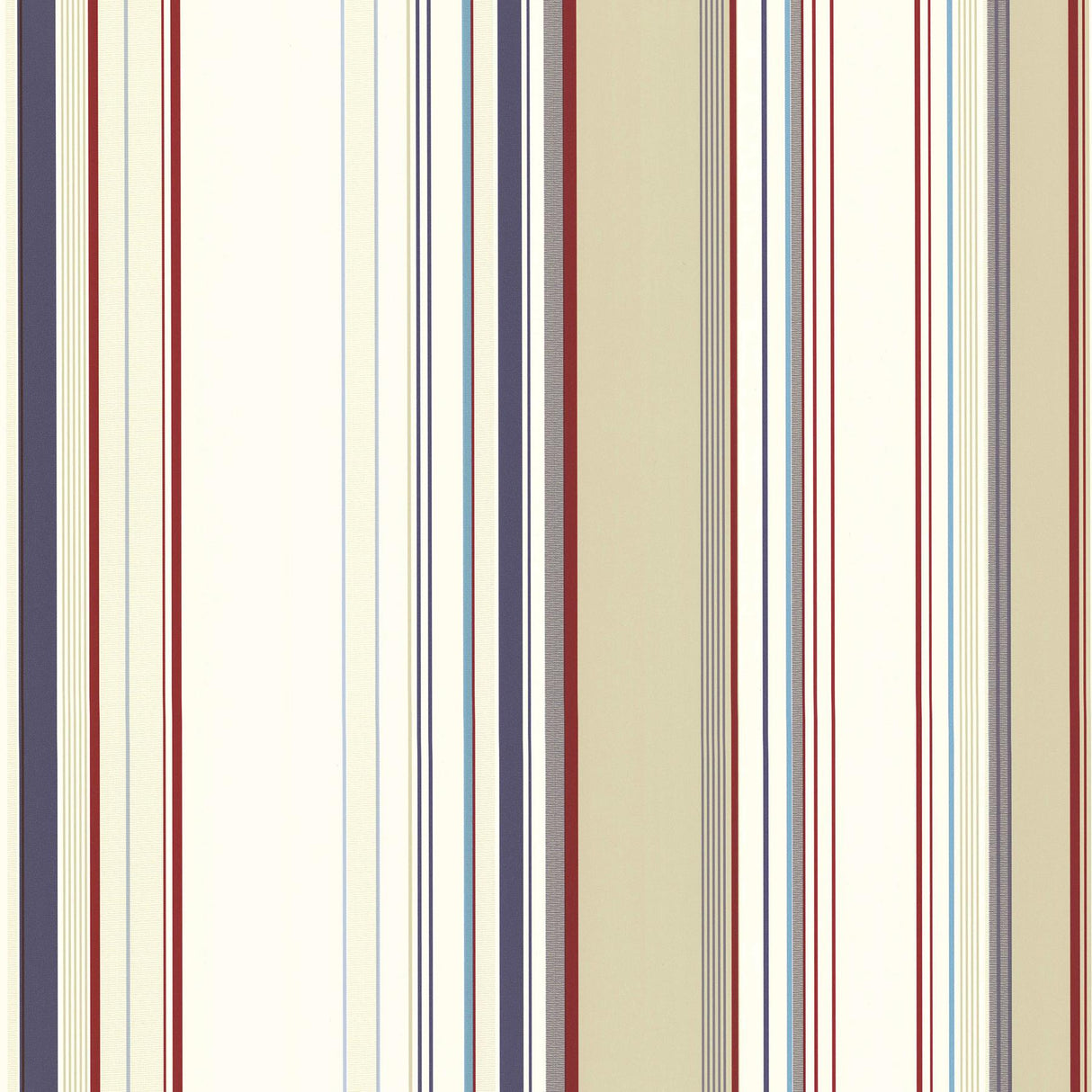 York Cape Elizabeth Red Stripe Wallpaper