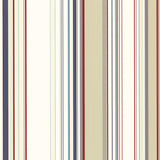 York Cape Elizabeth Red Stripe Wallpaper