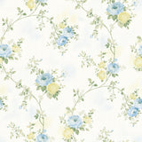 York Mimosa Blue Trail Wallpaper