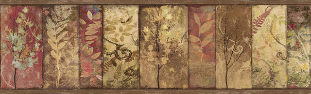 York Foliage Rust Botanical Border