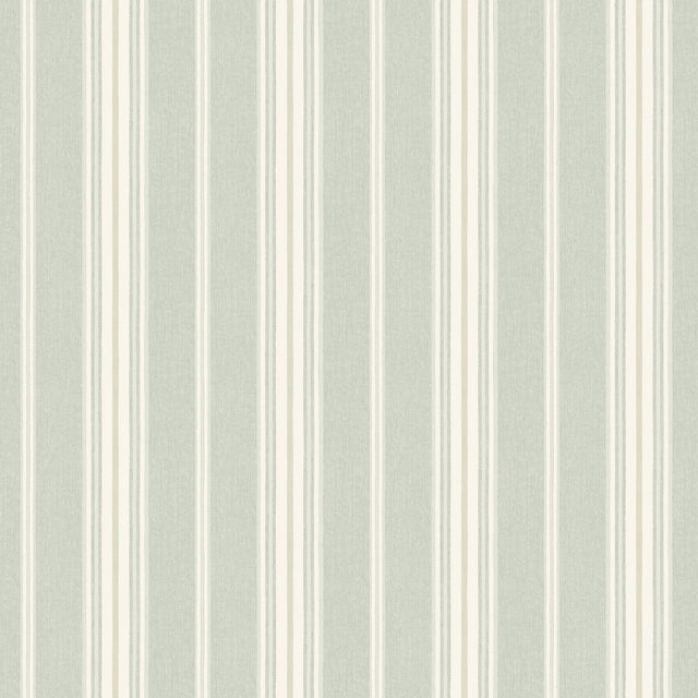 York Cooper Teal Stripe Wallpaper