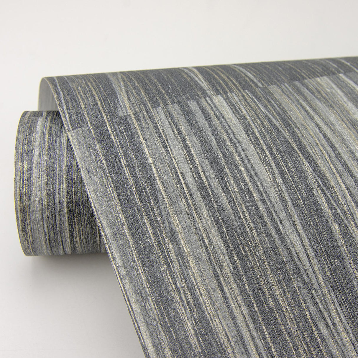 Advantage Soren Dark Grey Striated Plank Wallpaper